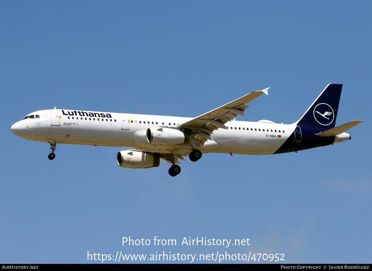 Aircraft Photo of D-AIDA | Airbus A321-231 | Lufthansa | AirHistory.net #470952