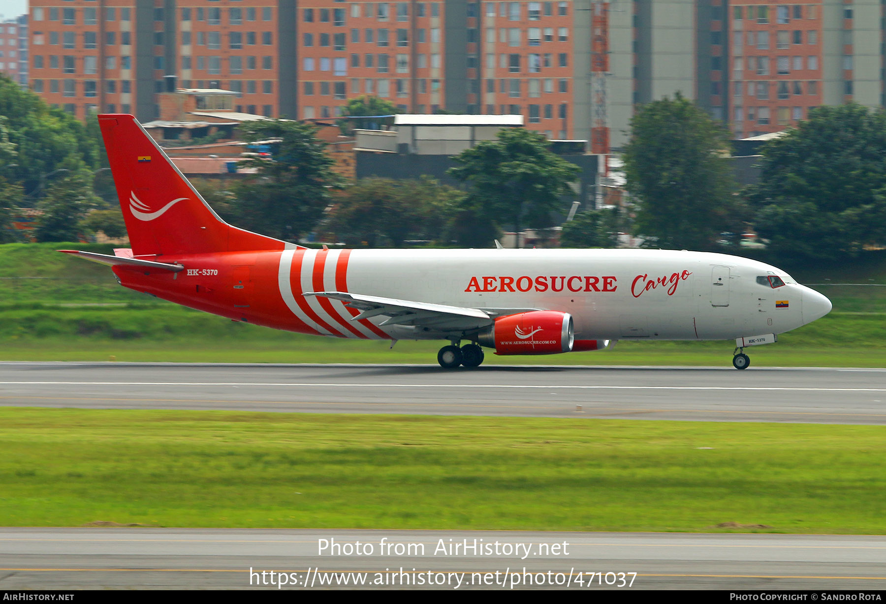 Aircraft Photo of HK-5370 | Boeing 737-301(SF) | Aerosucre Cargo | AirHistory.net #471037