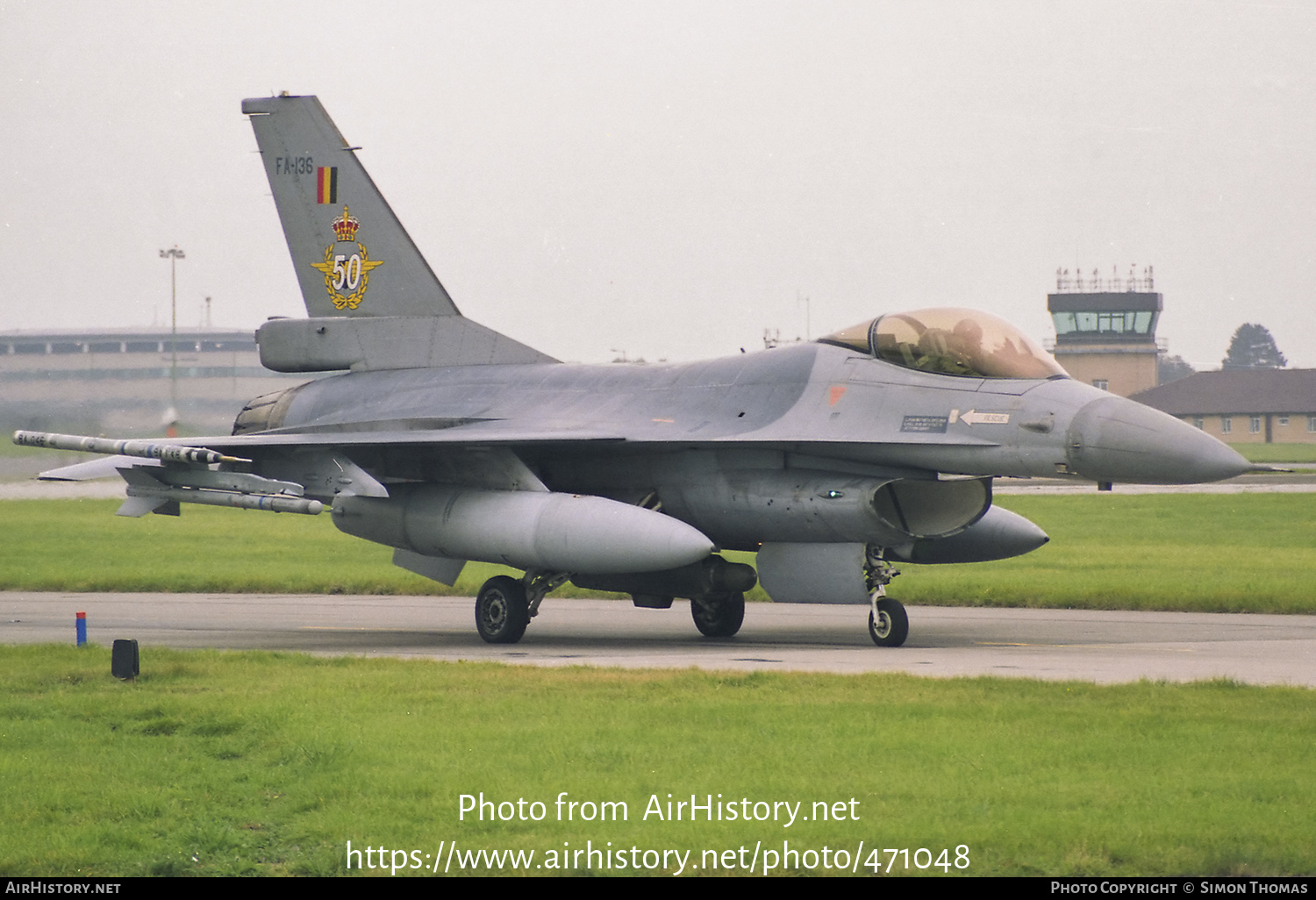 Aircraft Photo of FA136 | General Dynamics F-16A Fighting Falcon | Belgium - Air Force | AirHistory.net #471048