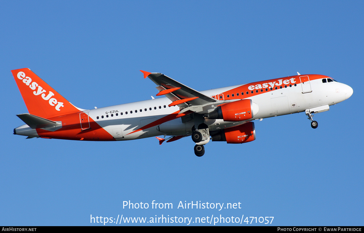 Aircraft Photo of G-EZUL | Airbus A320-214 | EasyJet | AirHistory.net #471057