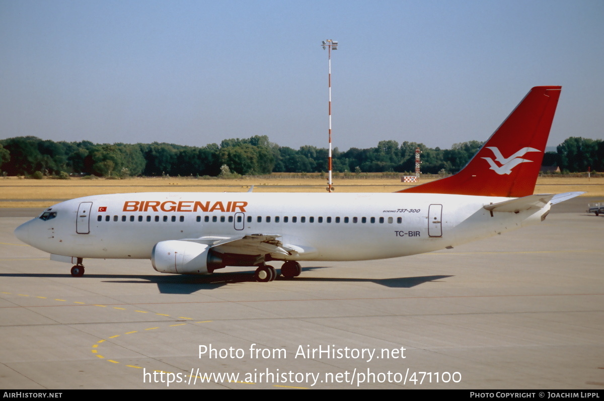 Aircraft Photo of TC-BIR | Boeing 737-3M8 | Birgenair | AirHistory.net #471100