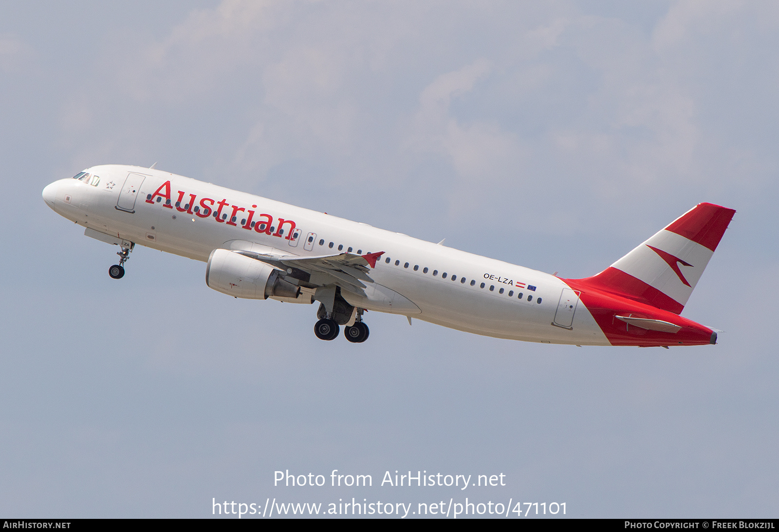 Aircraft Photo of OE-LZA | Airbus A320-214 | Austrian Airlines | AirHistory.net #471101