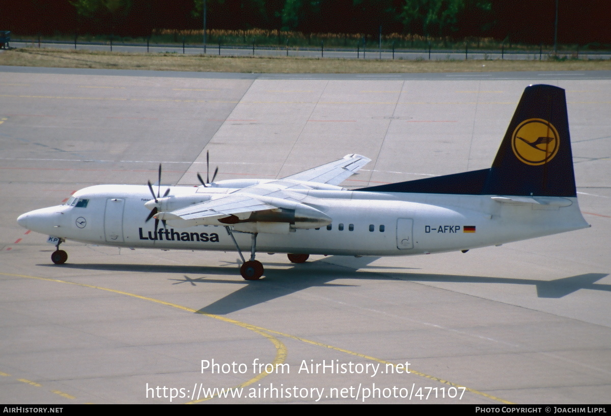 Aircraft Photo of D-AFKP | Fokker 50 | Lufthansa | AirHistory.net #471107