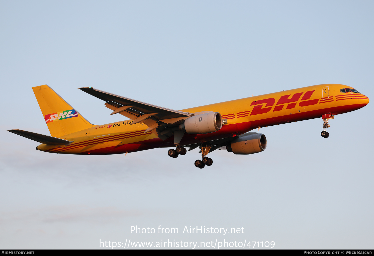 Aircraft Photo of G-BMRI | Boeing 757-236 | DHL Air | AirHistory.net #471109