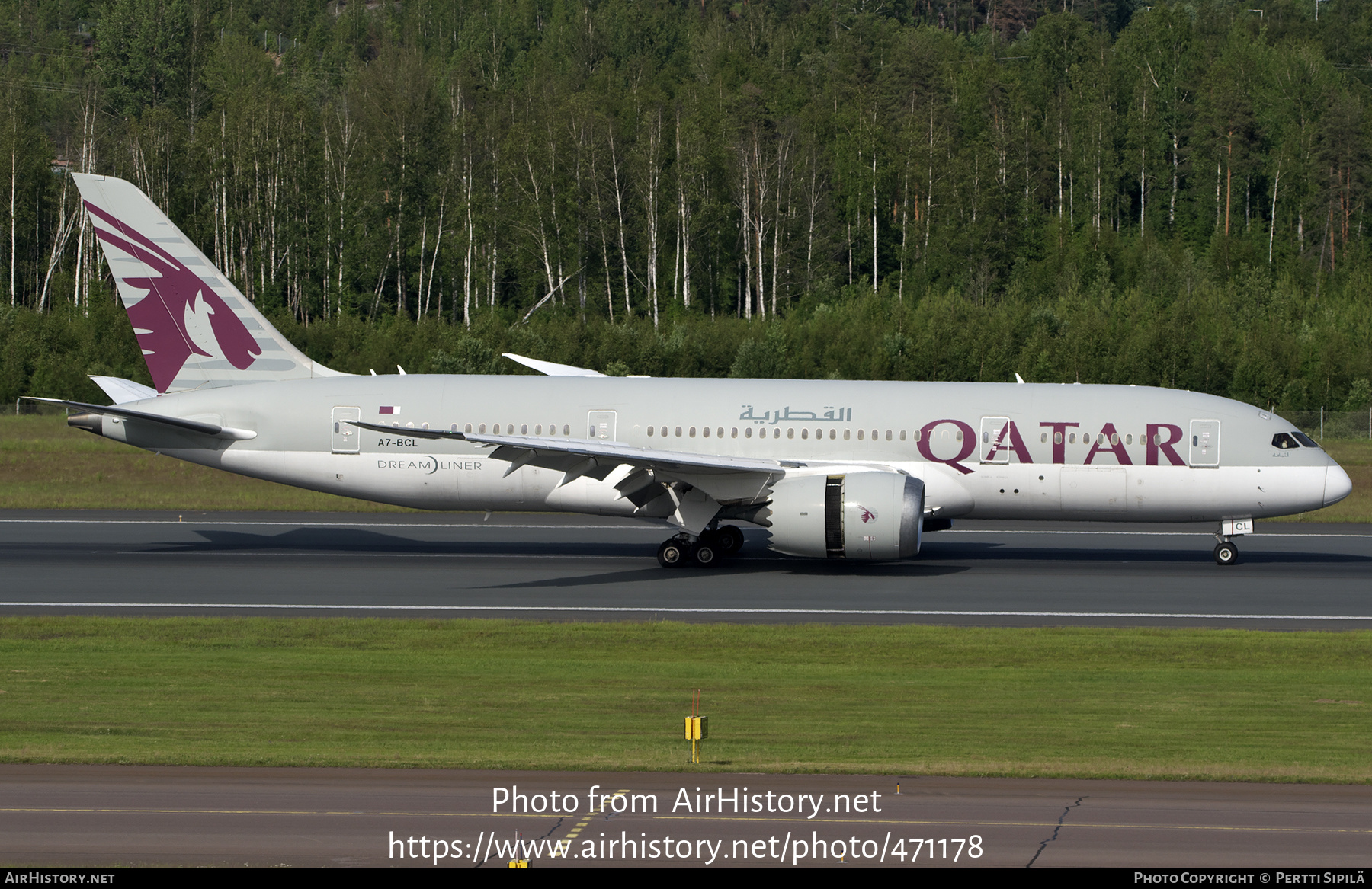 Aircraft Photo of A7-BCL | Boeing 787-8 Dreamliner | Qatar Airways | AirHistory.net #471178