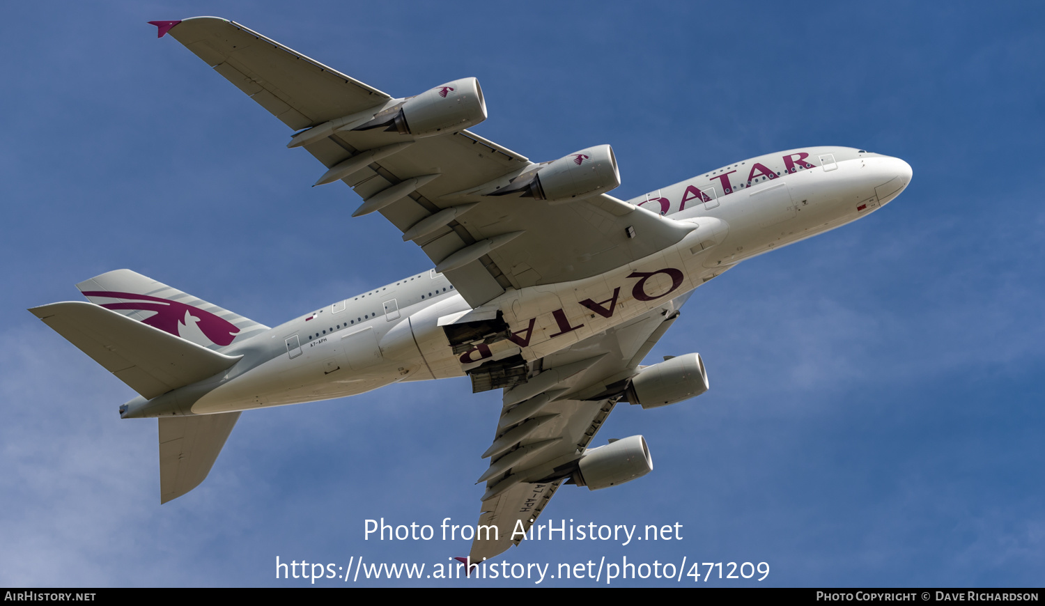 Aircraft Photo of A7-APH | Airbus A380-861 | Qatar Airways | AirHistory.net #471209