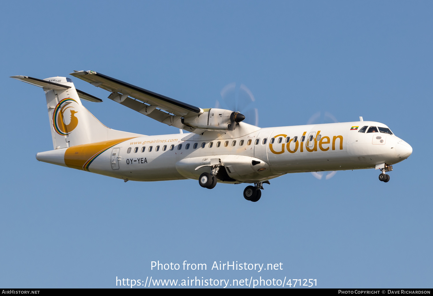 Aircraft Photo of OY-YEA | ATR ATR-72-600 (ATR-72-212A) | Golden Myanmar Airlines | AirHistory.net #471251