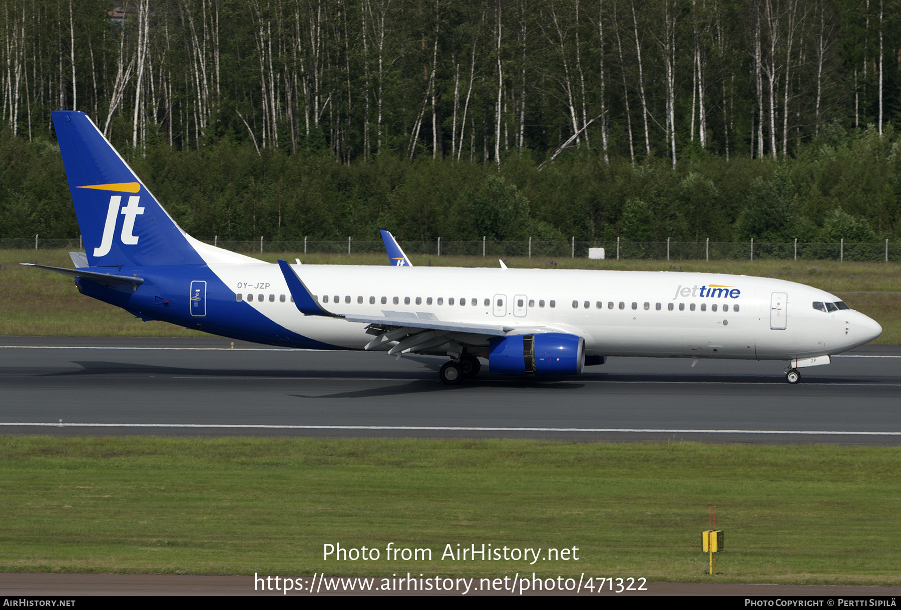 Aircraft Photo of OY-JZP | Boeing 737-8U3 | Jettime | AirHistory.net #471322