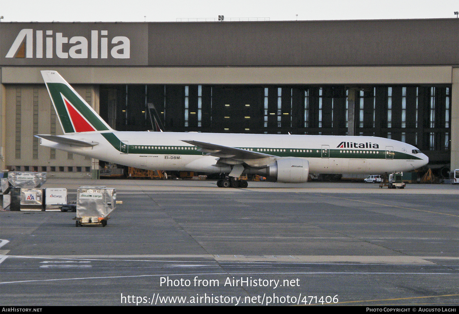 Aircraft Photo of EI-DBM | Boeing 777-243/ER | Alitalia | AirHistory.net #471406