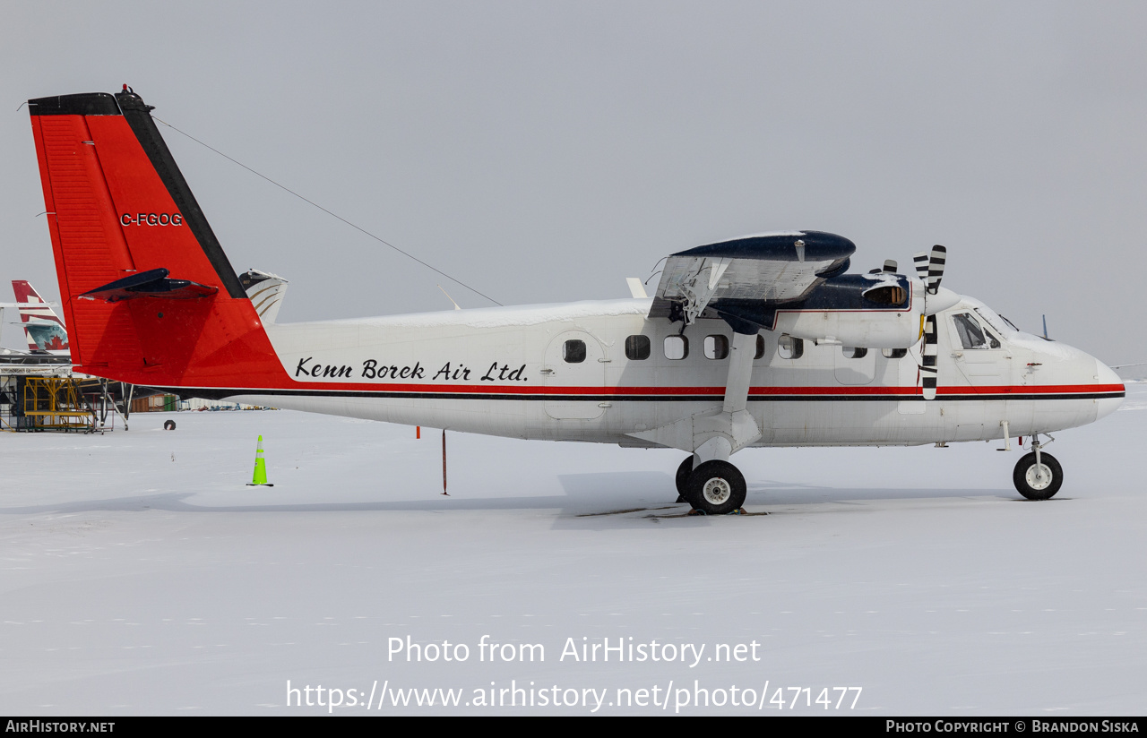 Aircraft Photo of C-FGOG | De Havilland Canada DHC-6-300 Twin Otter | Kenn Borek Air | AirHistory.net #471477