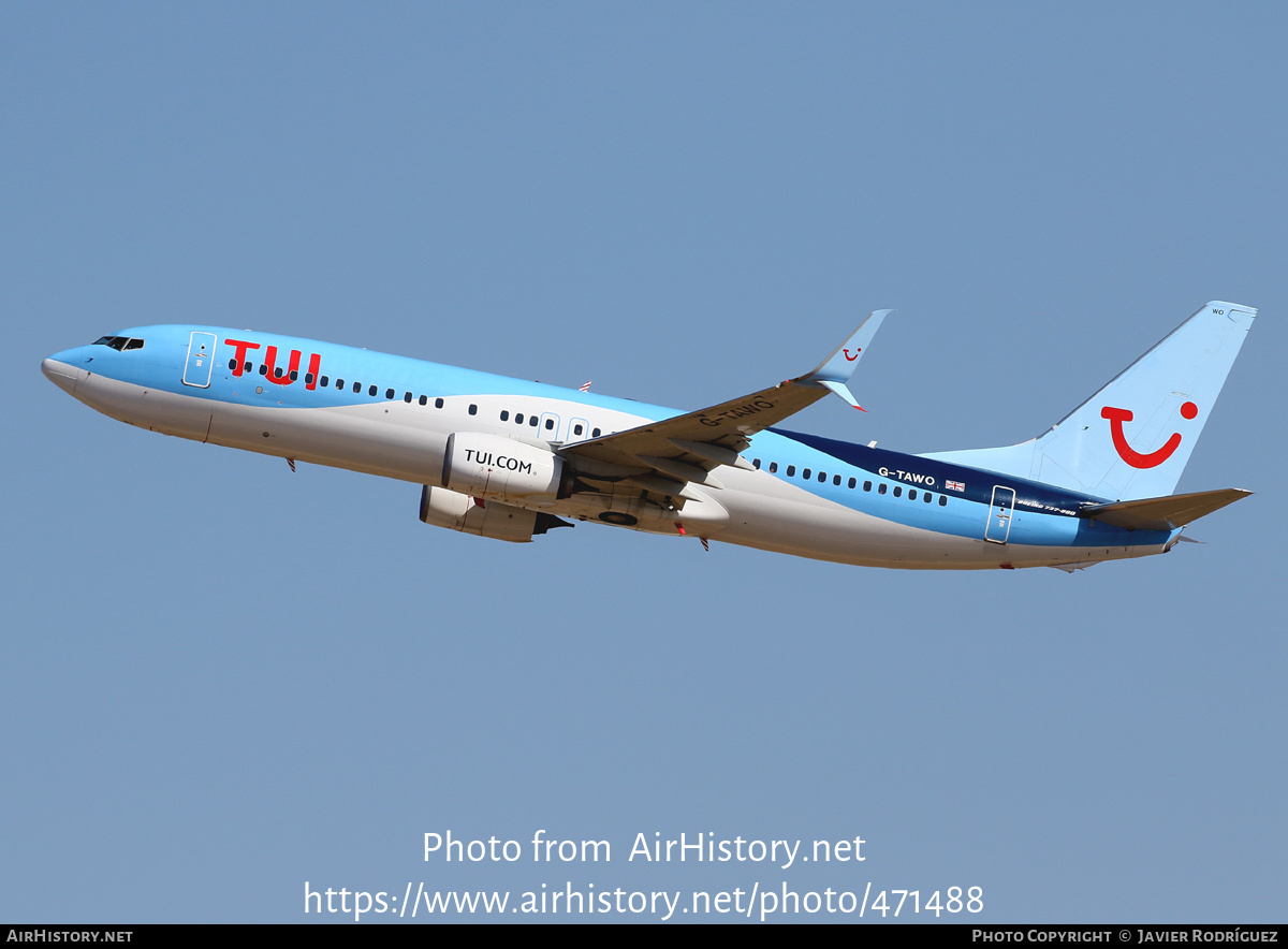 Aircraft Photo of G-TAWO | Boeing 737-8K5 | TUI | AirHistory.net #471488