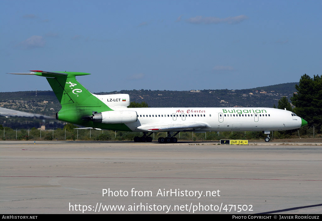 Aircraft Photo of LZ-LCT | Tupolev Tu-154M | Bulgarian Air Charter | AirHistory.net #471502