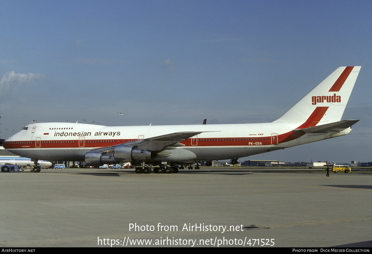 Aircraft Photo of PK-GSA | Boeing 747-2U3B | Garuda Indonesian Airways | AirHistory.net #471525