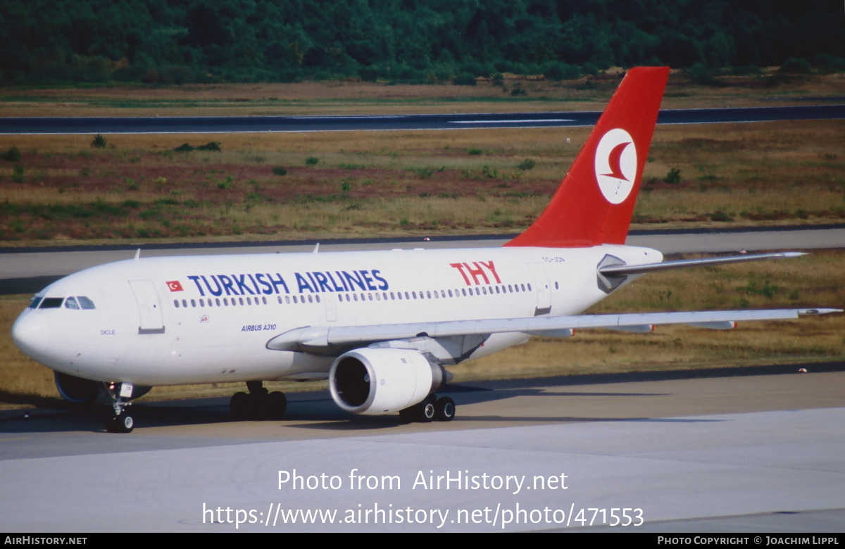 Aircraft Photo of TC-JCN | Airbus A310-203 | Turkish Airlines | AirHistory.net #471553