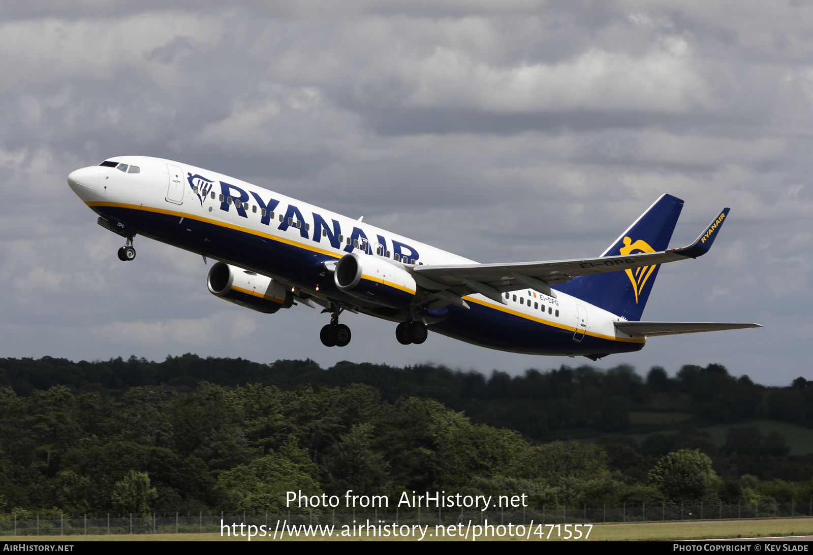 Aircraft Photo of EI-DPG | Boeing 737-8AS | Ryanair | AirHistory.net #471557