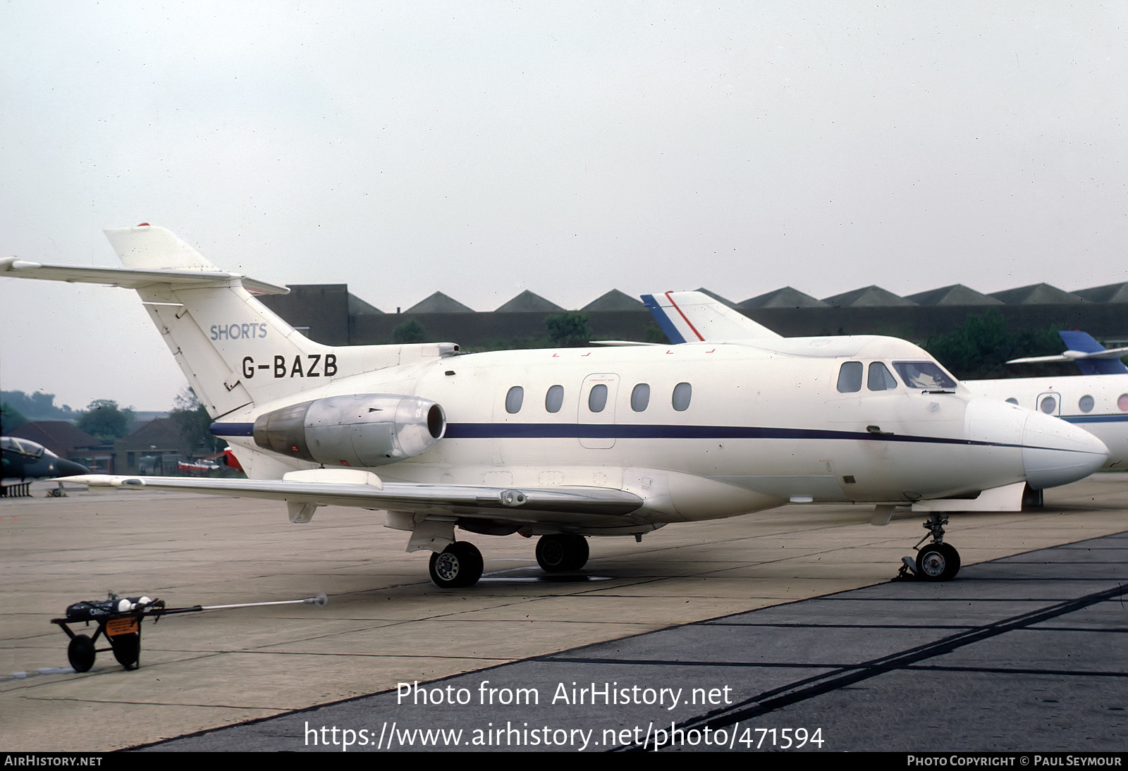 Aircraft Photo of G-BAZB | Hawker Siddeley HS-125-400B | Shorts | AirHistory.net #471594