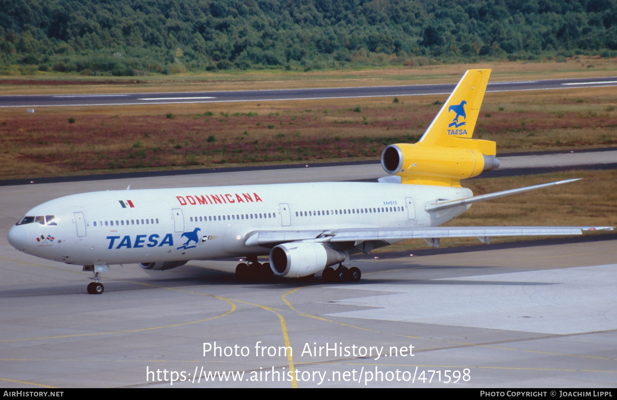 Aircraft Photo of XA-SYE | McDonnell Douglas DC-10-30 | TAESA - Transportes Aéreos Ejecutivos | AirHistory.net #471598