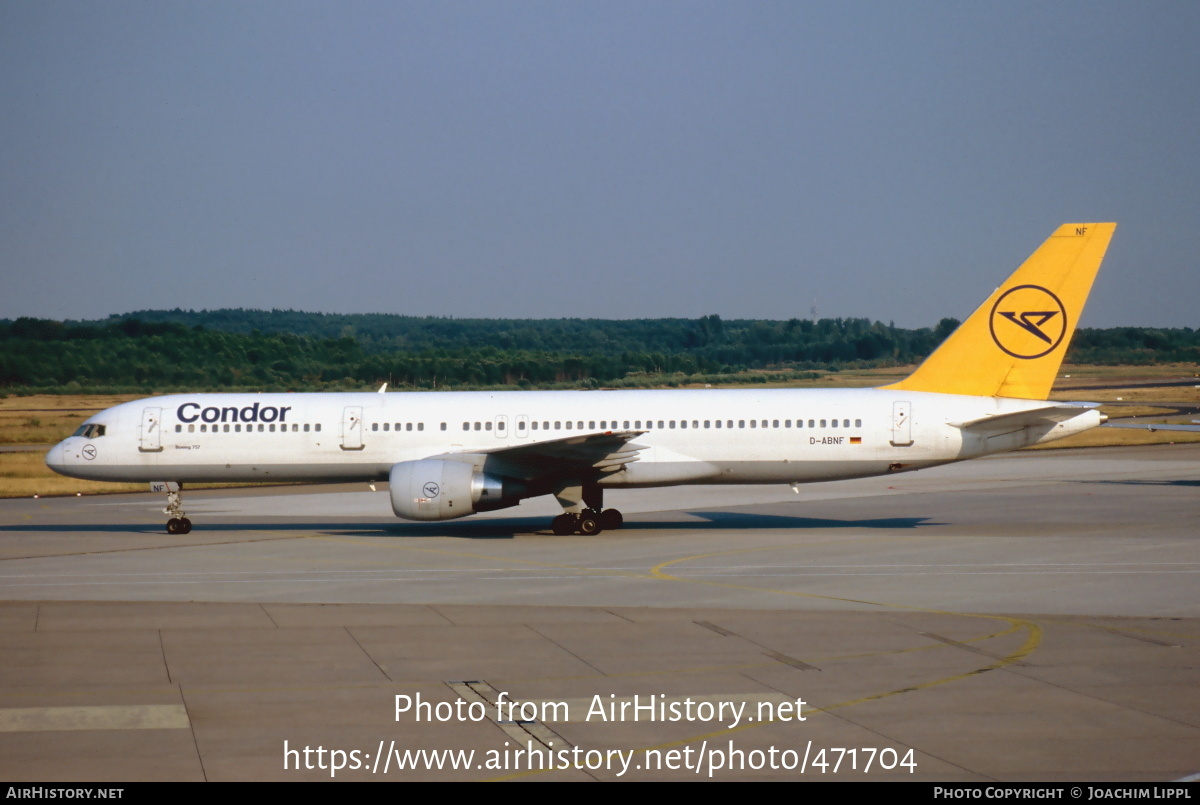 Aircraft Photo of D-ABNF | Boeing 757-230 | Condor Flugdienst | AirHistory.net #471704