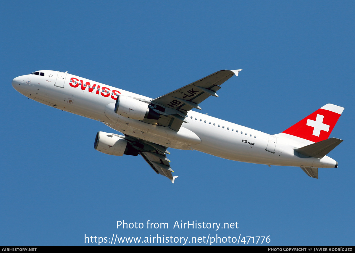 Aircraft Photo of HB-IJK | Airbus A320-214 | Swiss International Air Lines | AirHistory.net #471776