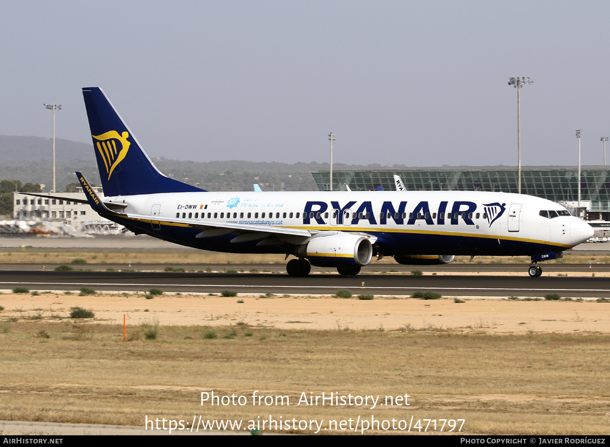 Aircraft Photo of EI-DWW | Boeing 737-8AS | Ryanair | AirHistory.net #471797