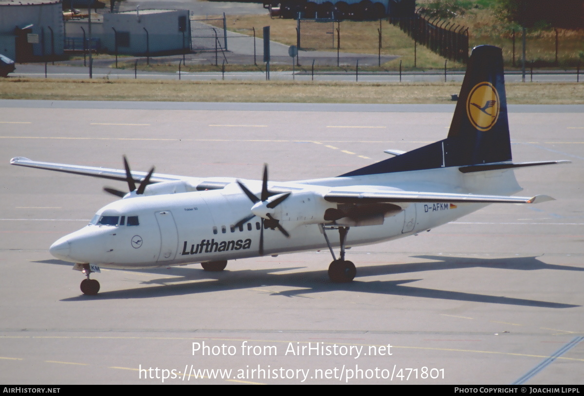 Aircraft Photo of D-AFKM | Fokker 50 | Lufthansa | AirHistory.net #471801