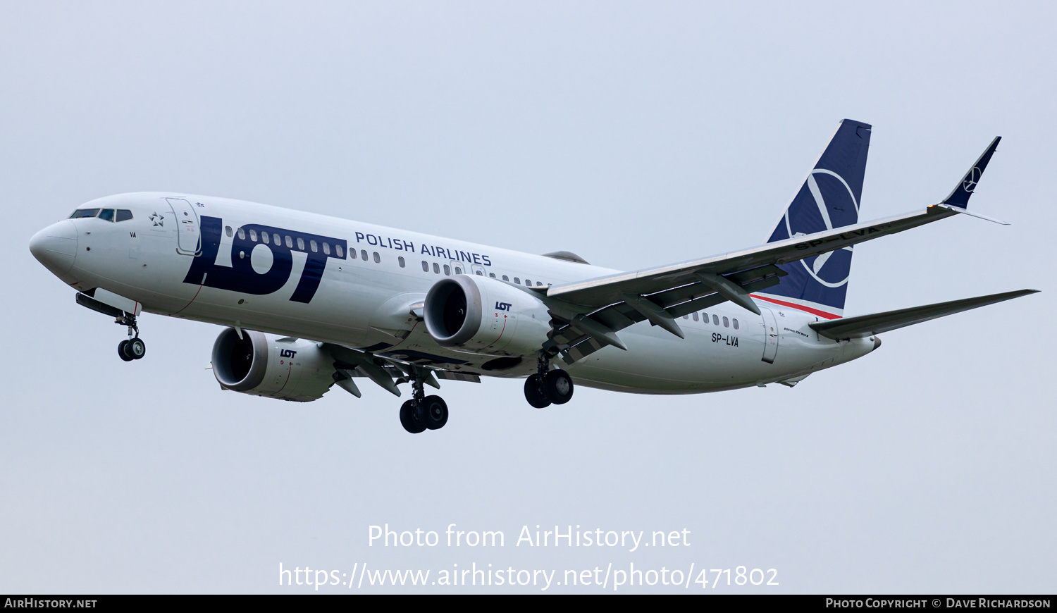 Aircraft Photo of SP-LVA | Boeing 737-8 Max 8 | LOT Polish Airlines - Polskie Linie Lotnicze | AirHistory.net #471802