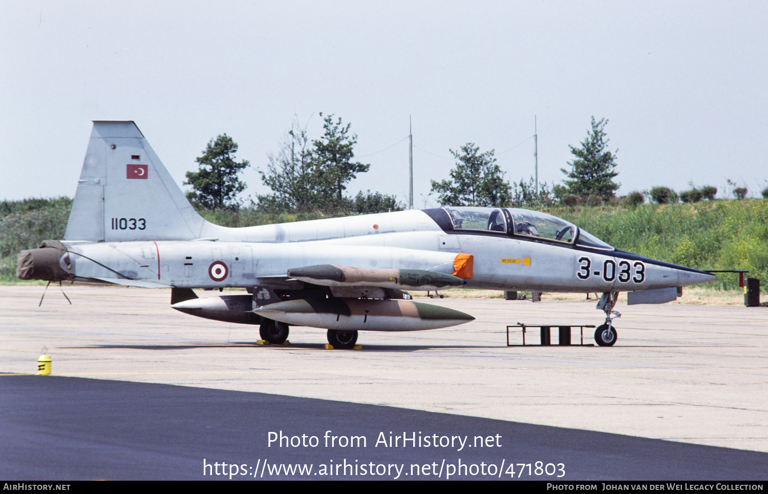 Aircraft Photo of 71-1033 / 11033 | Northrop F-5B Freedom Fighter | Turkey - Air Force | AirHistory.net #471803