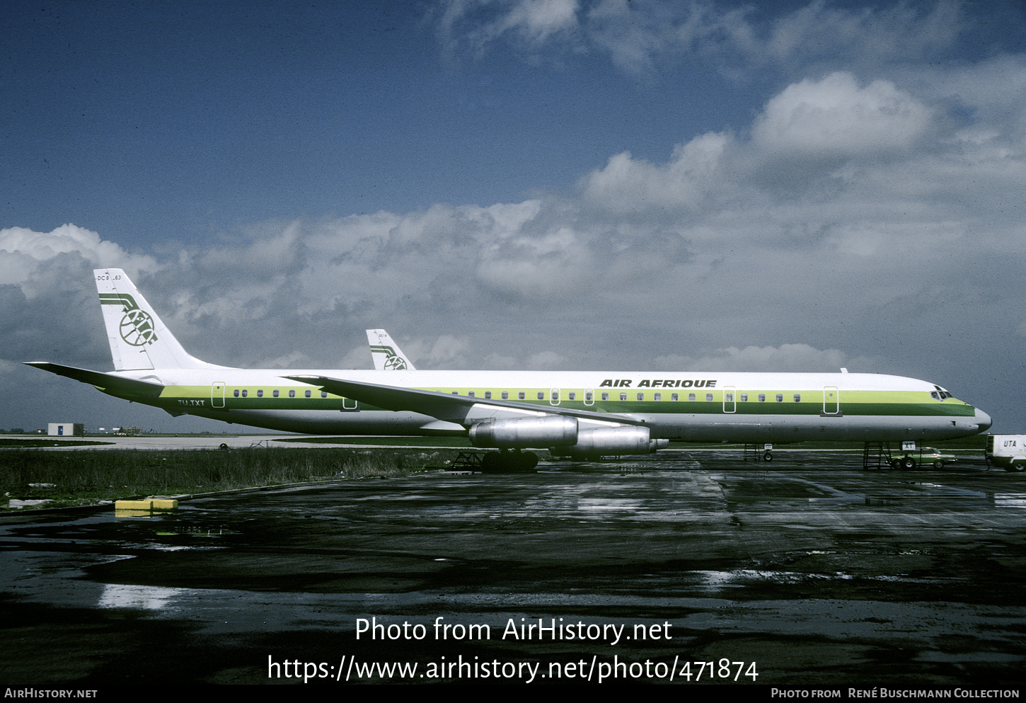 Aircraft Photo of TU-TXT | McDonnell Douglas DC-8-63PF | Air Afrique | AirHistory.net #471874