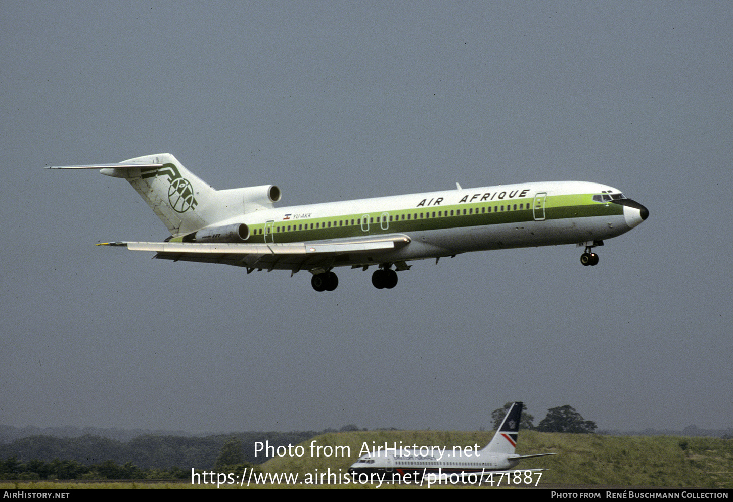 Aircraft Photo of YU-AKK | Boeing 727-2H9/Adv | Air Afrique | AirHistory.net #471887