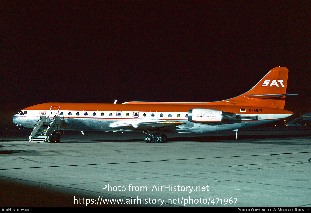 Aircraft Photo of D-ABAV | Sud SE-210 Caravelle 10B1R | SAT - Special Air Transport | AirHistory.net #471967