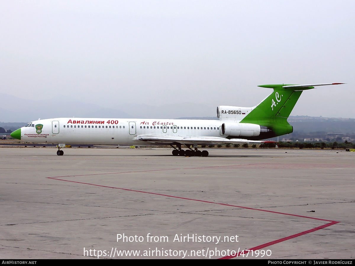 Aircraft Photo of RA-85650 | Tupolev Tu-154M | Airlines 400 Air Charter | AirHistory.net #471990