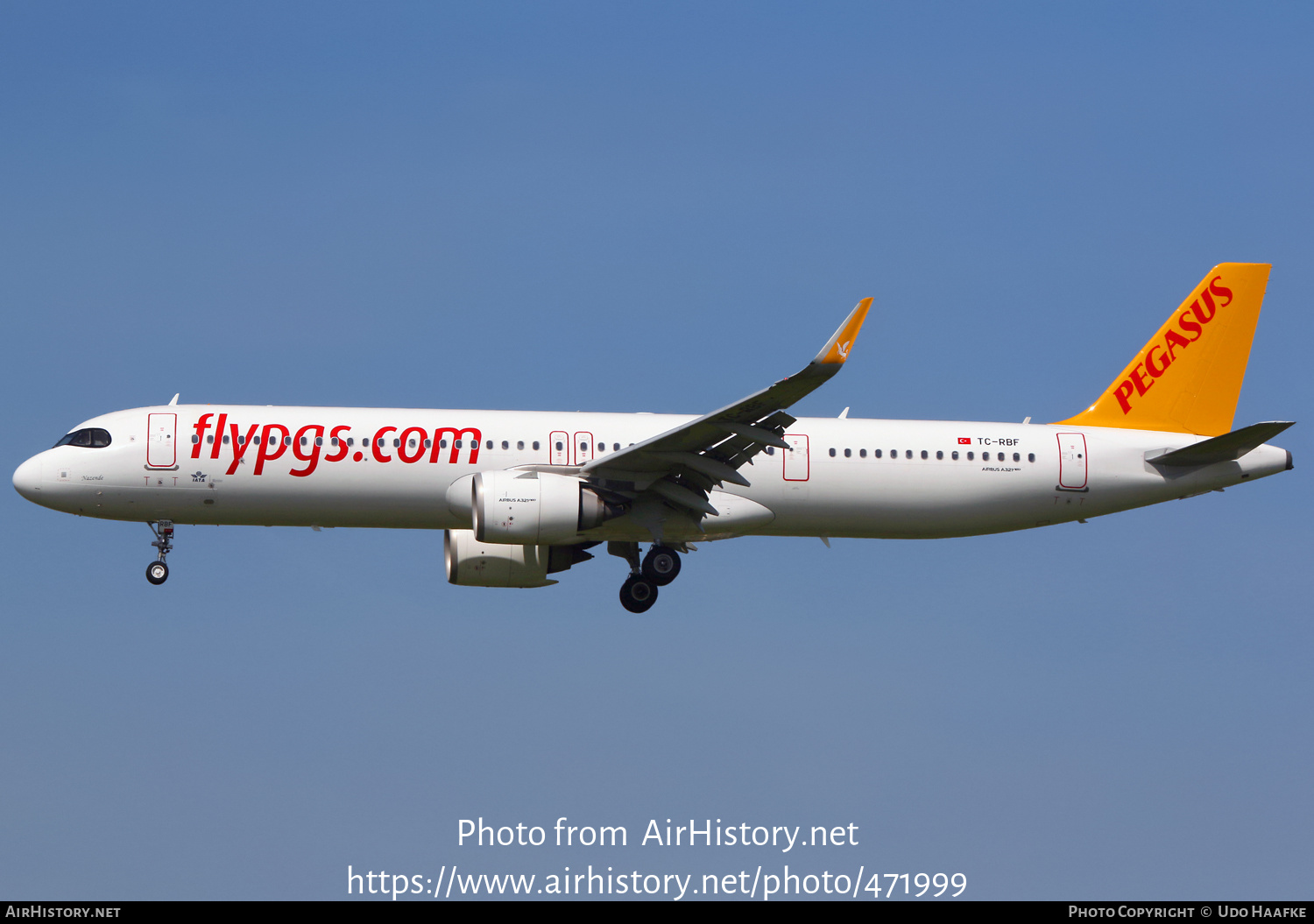 Aircraft Photo of TC-RBF | Airbus A321-251N | Pegasus Airlines | AirHistory.net #471999