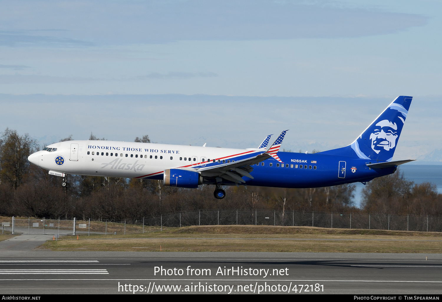 Aircraft Photo of N265AK | Boeing 737-900/ER | Alaska Airlines | AirHistory.net #472181