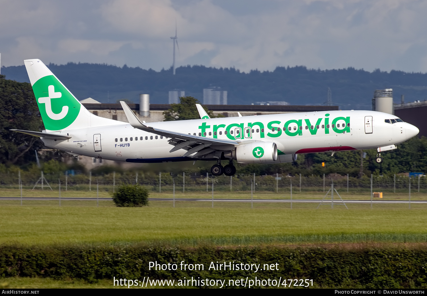 Aircraft Photo of F-HUYB | Boeing 737-800 | Transavia | AirHistory.net #472251