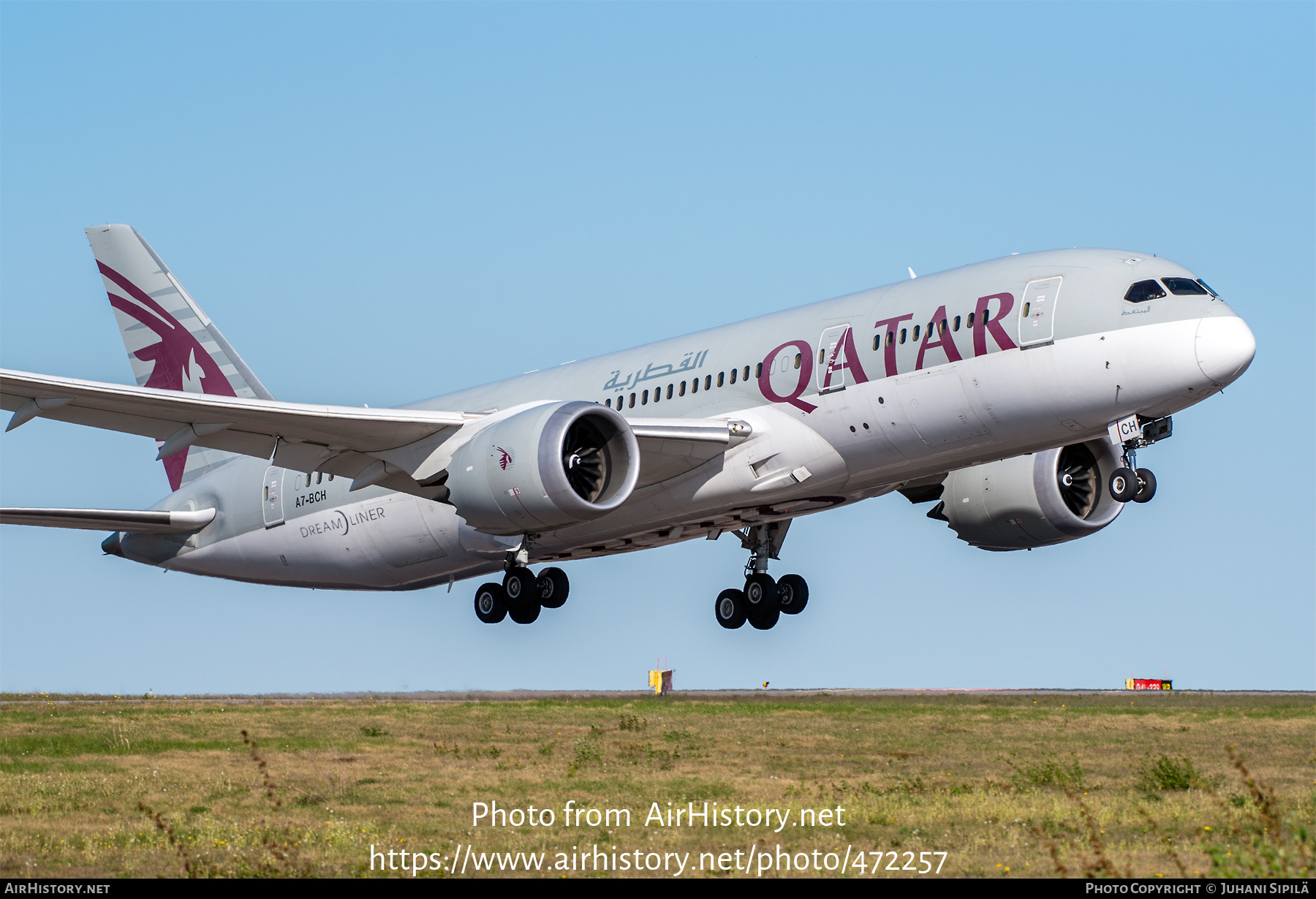 Aircraft Photo of A7-BCH | Boeing 787-8 Dreamliner | Qatar Airways | AirHistory.net #472257