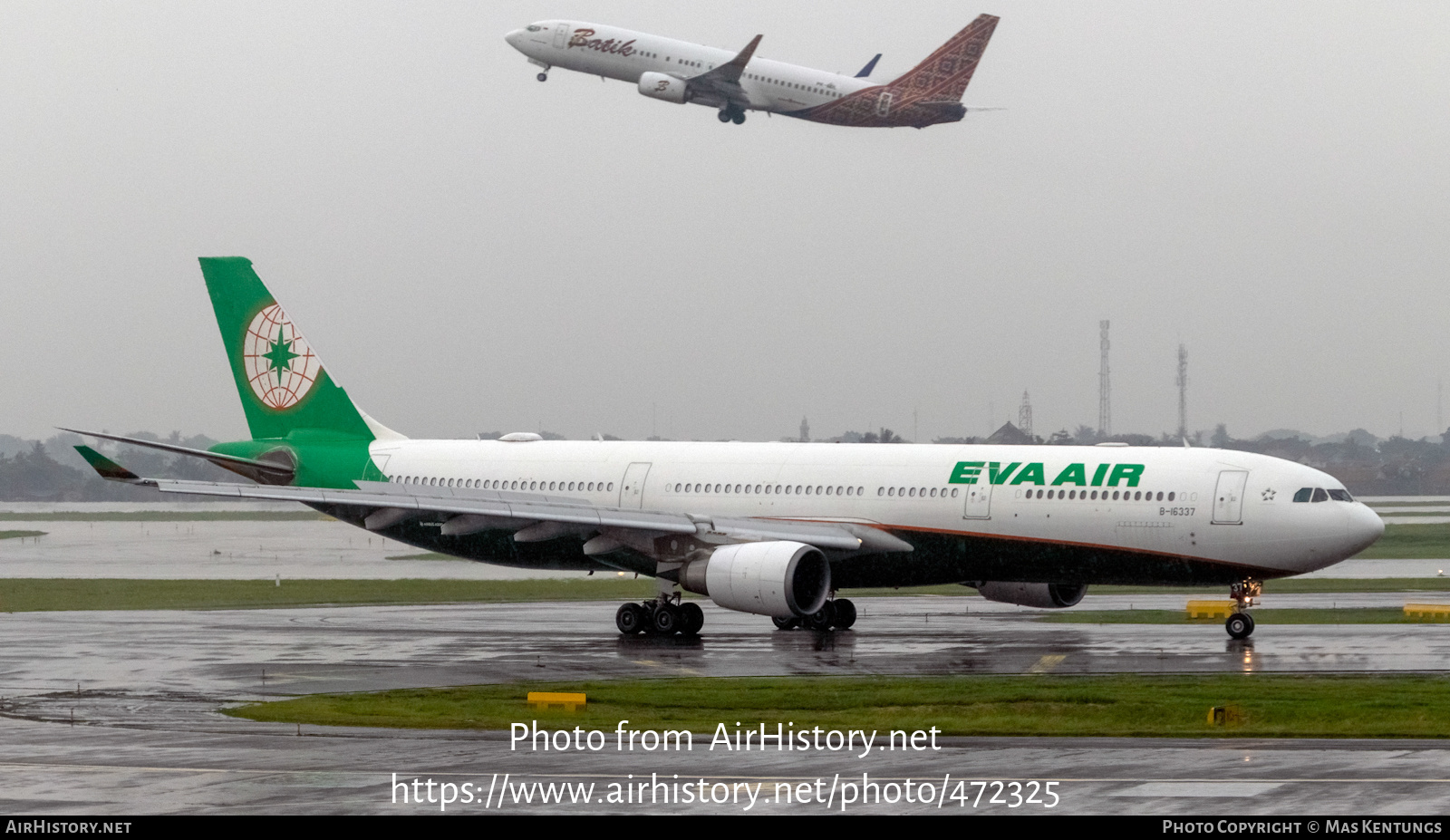 Aircraft Photo of B-16337 | Airbus A330-302E | EVA Air | AirHistory.net #472325