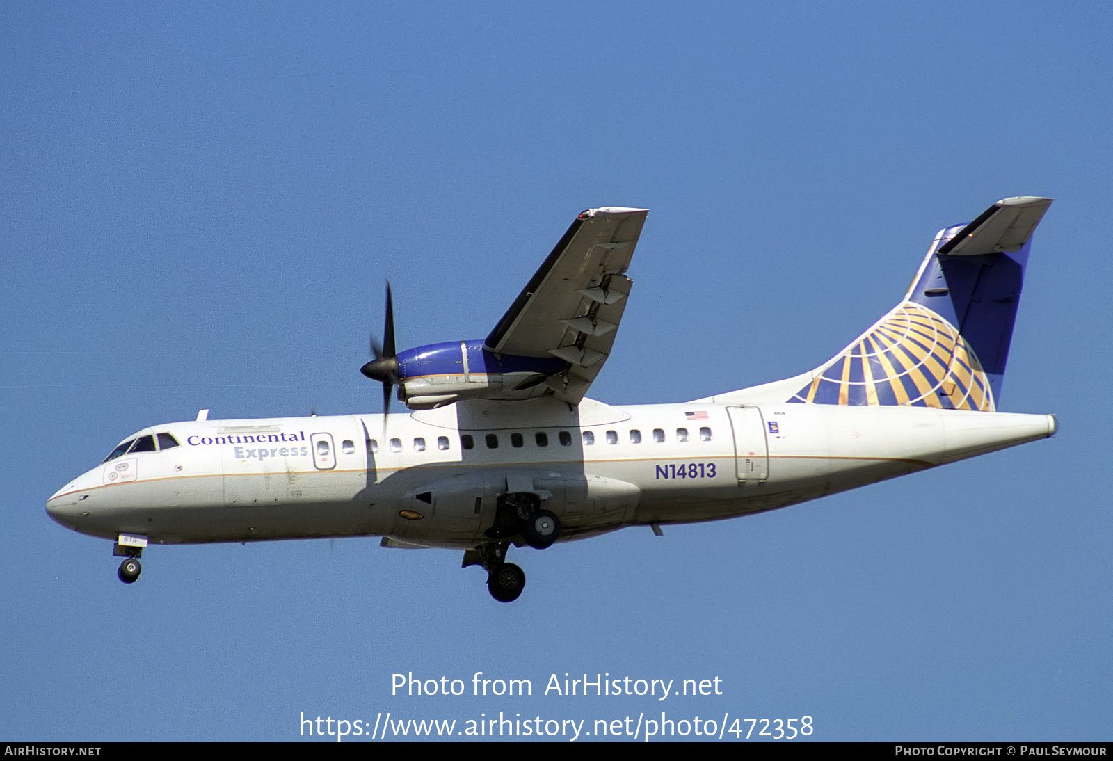 Aircraft Photo of N14813 | ATR ATR-42-320 | Continental Express | AirHistory.net #472358