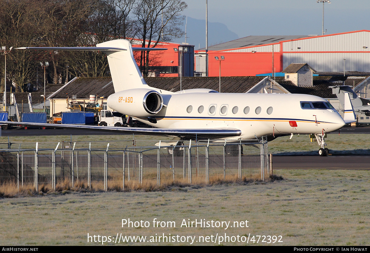 Aircraft Photo of 8P-ASD | Gulfstream Aerospace G650ER (G-VI) | AirHistory.net #472392