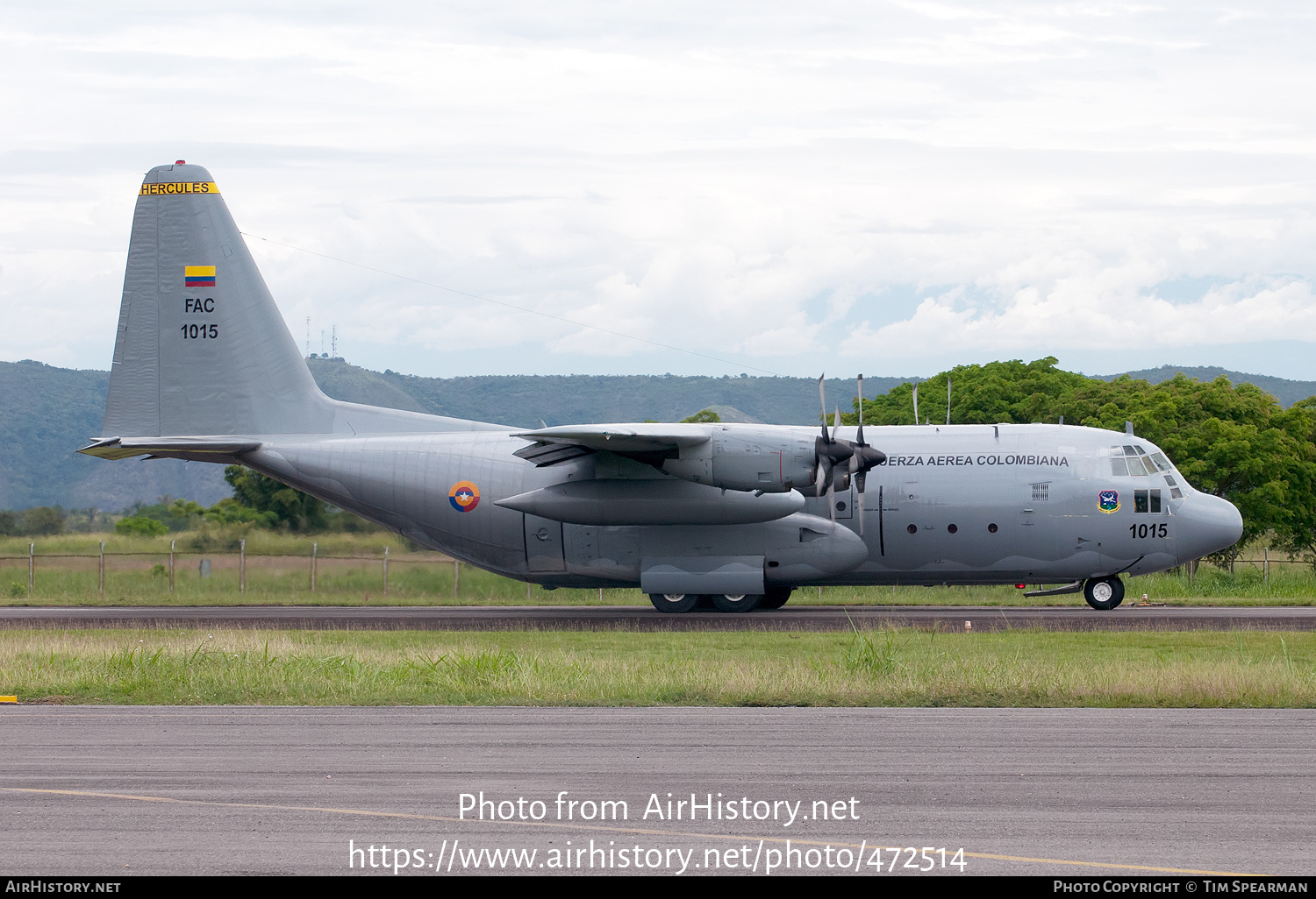 Aircraft Photo of FAC1015 | Lockheed C-130H Hercules | Colombia - Air Force | AirHistory.net #472514