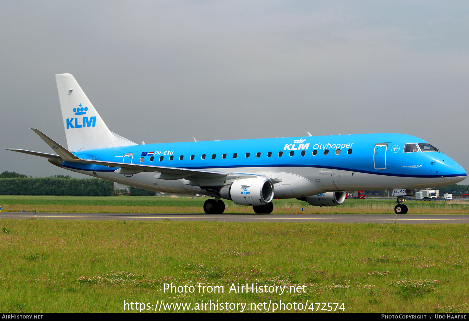 Aircraft Photo of PH-EXU | Embraer 175STD (ERJ-170-200STD) | KLM Cityhopper | AirHistory.net #472574