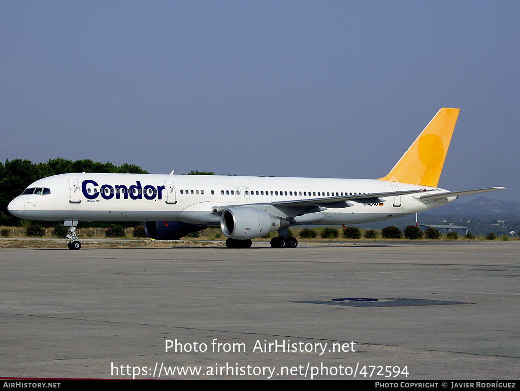 Aircraft Photo of D-ABNO | Boeing 757-230 | Condor Flugdienst | AirHistory.net #472594