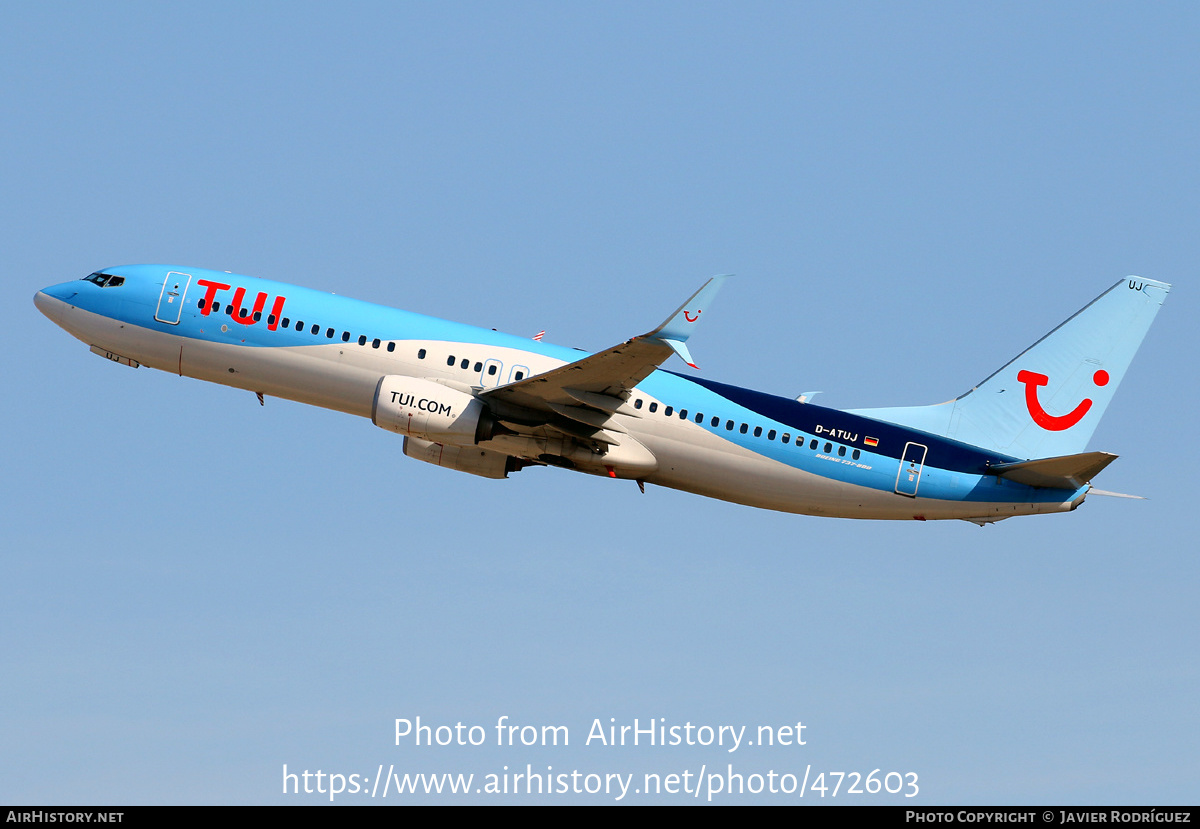 Aircraft Photo of D-ATUJ | Boeing 737-8K5 | TUI | AirHistory.net #472603