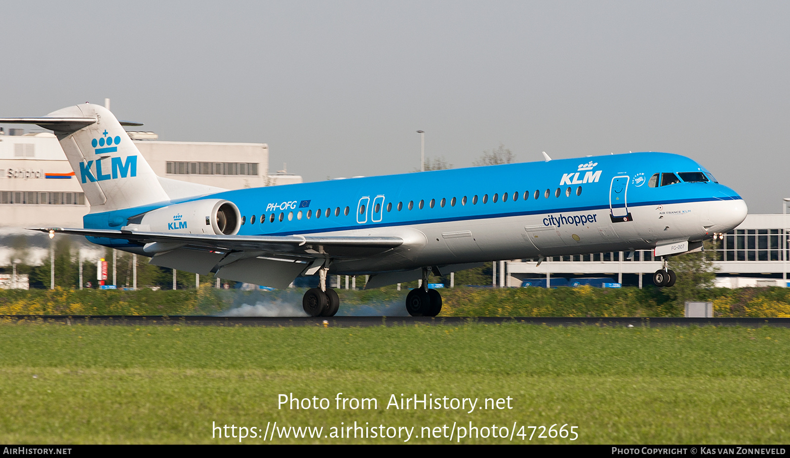 Aircraft Photo of PH-OFG | Fokker 100 (F28-0100) | KLM Cityhopper | AirHistory.net #472665