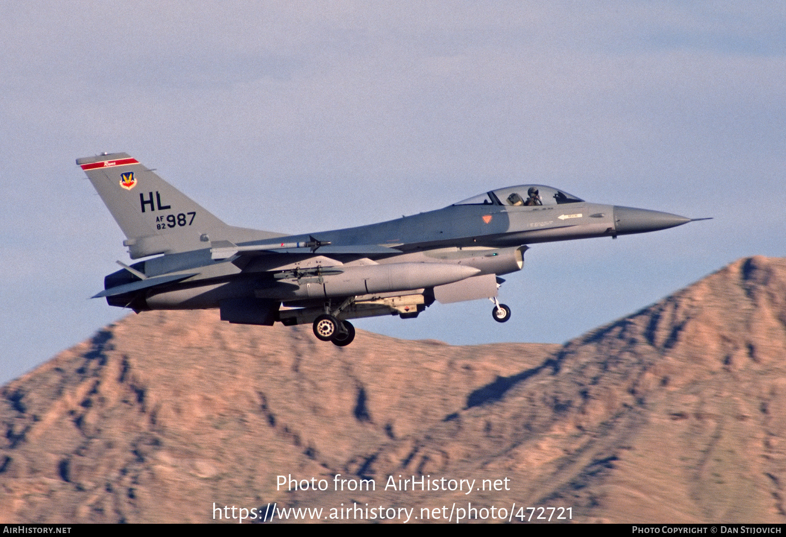 Aircraft Photo of 82-0987 / AF82-987 | General Dynamics F-16A Fighting Falcon | USA - Air Force | AirHistory.net #472721