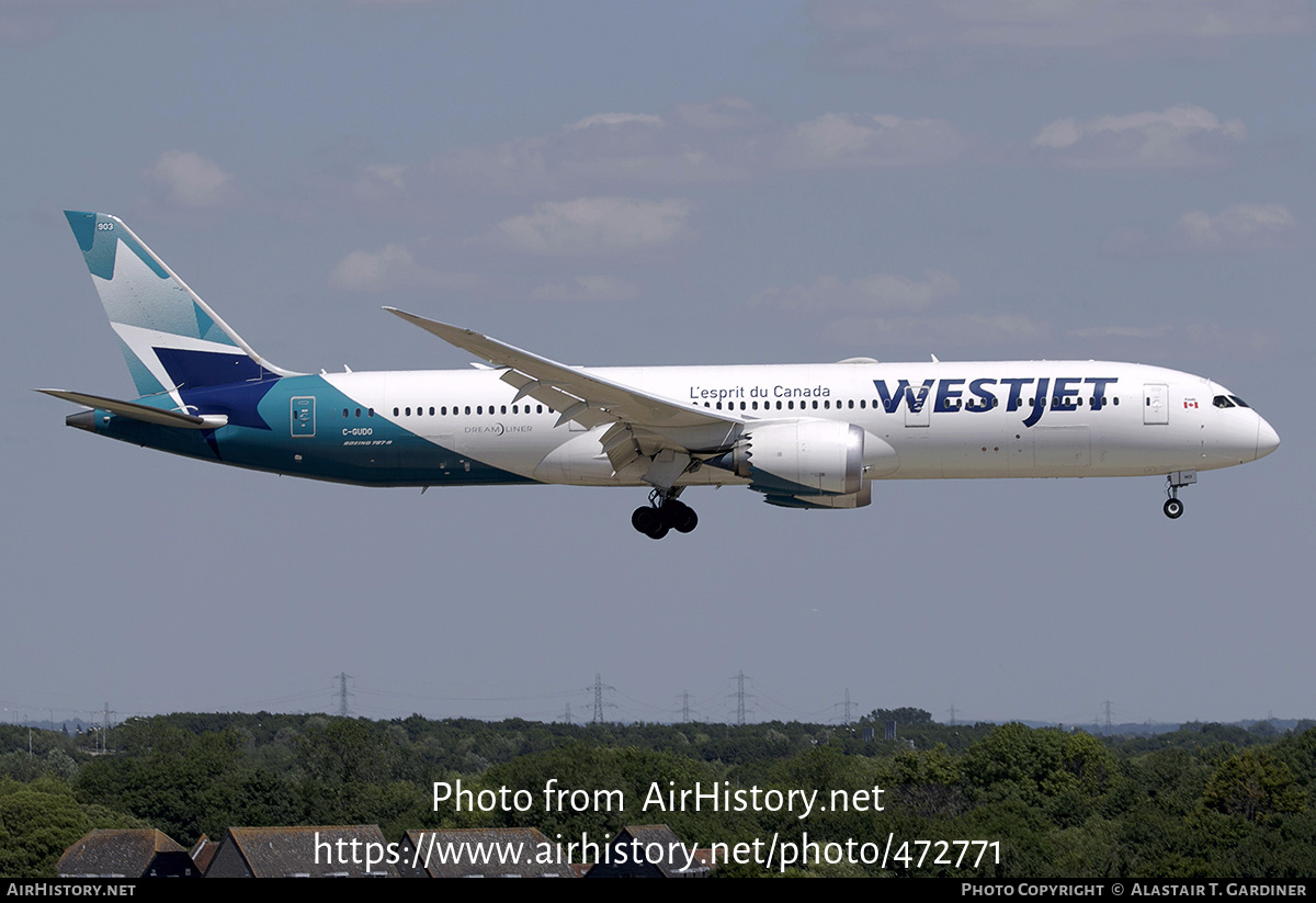 Aircraft Photo of C-GUDO | Boeing 787-9 Dreamliner | WestJet | AirHistory.net #472771