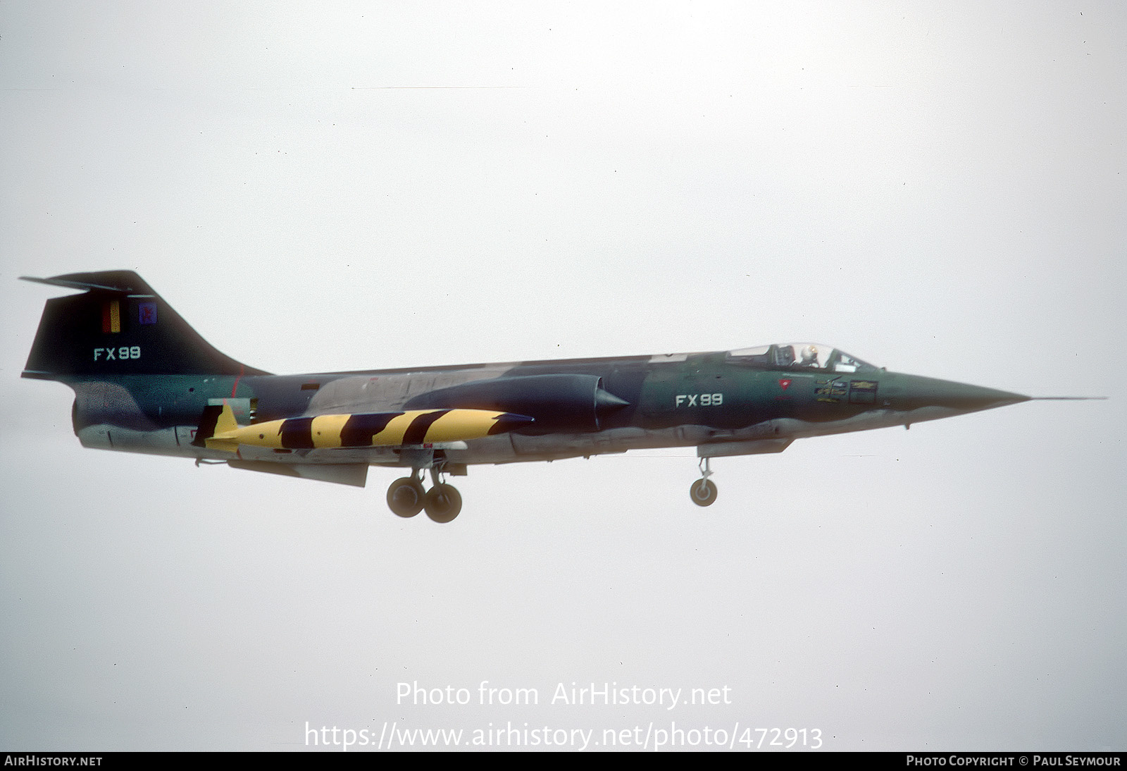 Aircraft Photo of FX99 | Lockheed F-104G Starfighter | Belgium - Air Force | AirHistory.net #472913