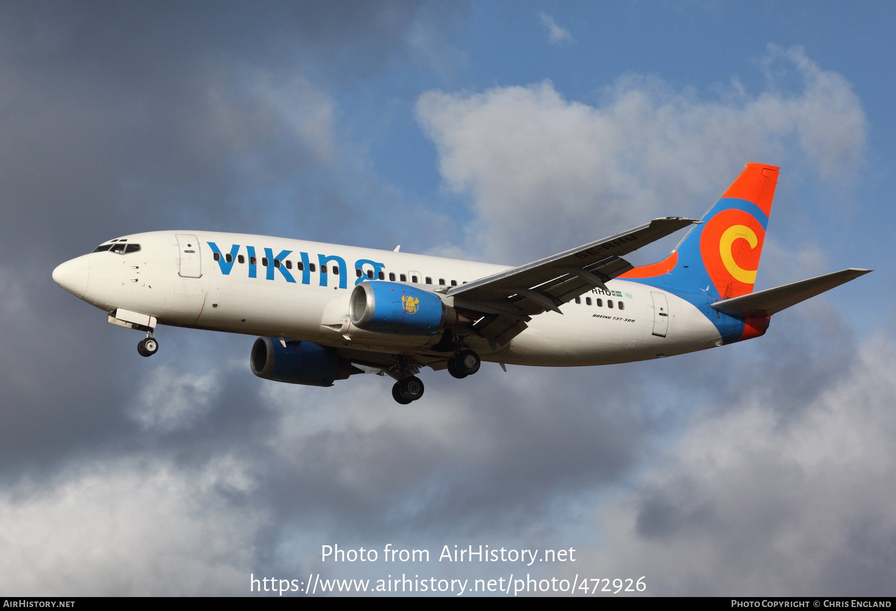 Aircraft Photo of SE-RHU | Boeing 737-36N | Viking Airlines | AirHistory.net #472926