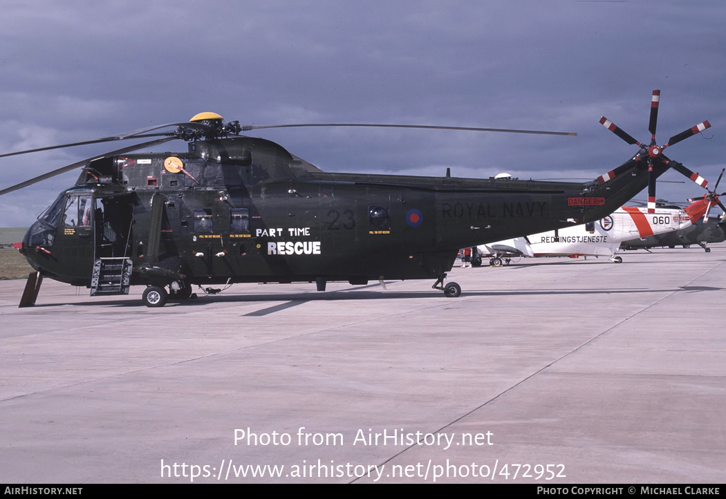 Aircraft Photo of ZF123 | Westland WS-61 Sea King HC4 | UK - Navy | AirHistory.net #472952