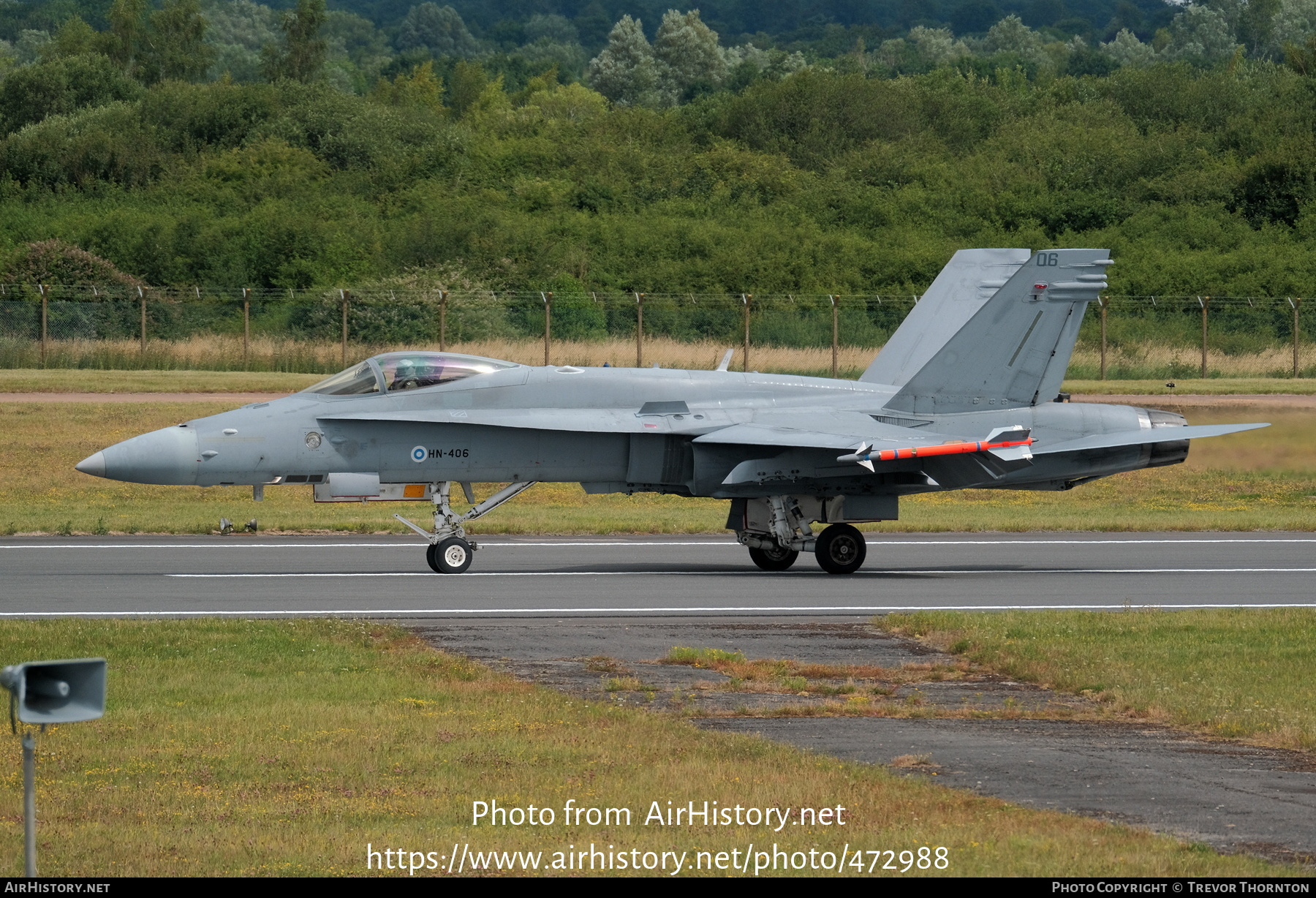 Aircraft Photo of HN-406 | McDonnell Douglas F/A-18C Hornet | Finland - Air Force | AirHistory.net #472988