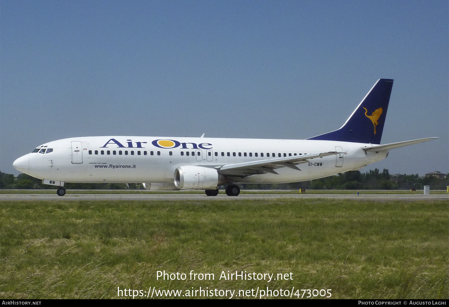 Aircraft Photo of EI-CWW | Boeing 737-4Y0 | Air One | AirHistory.net #473005